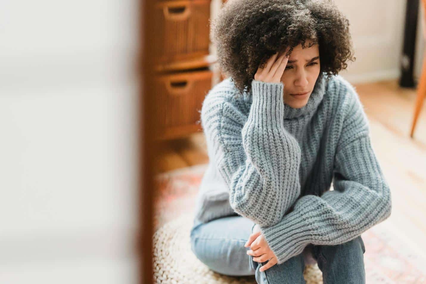 A person feeling sad