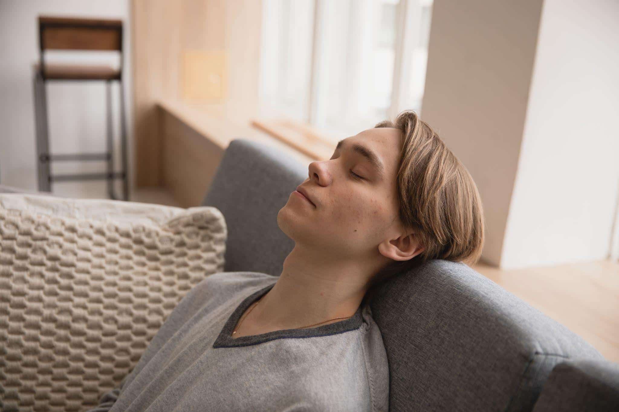 a person resting during their intermittent leave