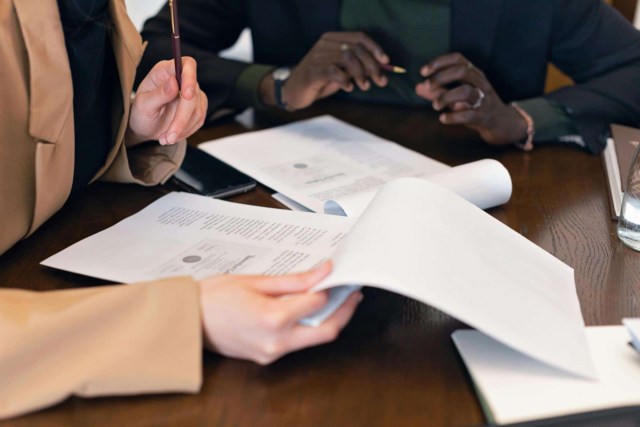 HR team reviewing documents